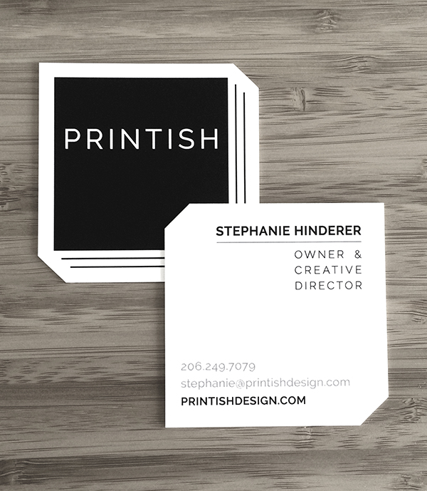 Printish logo and business card